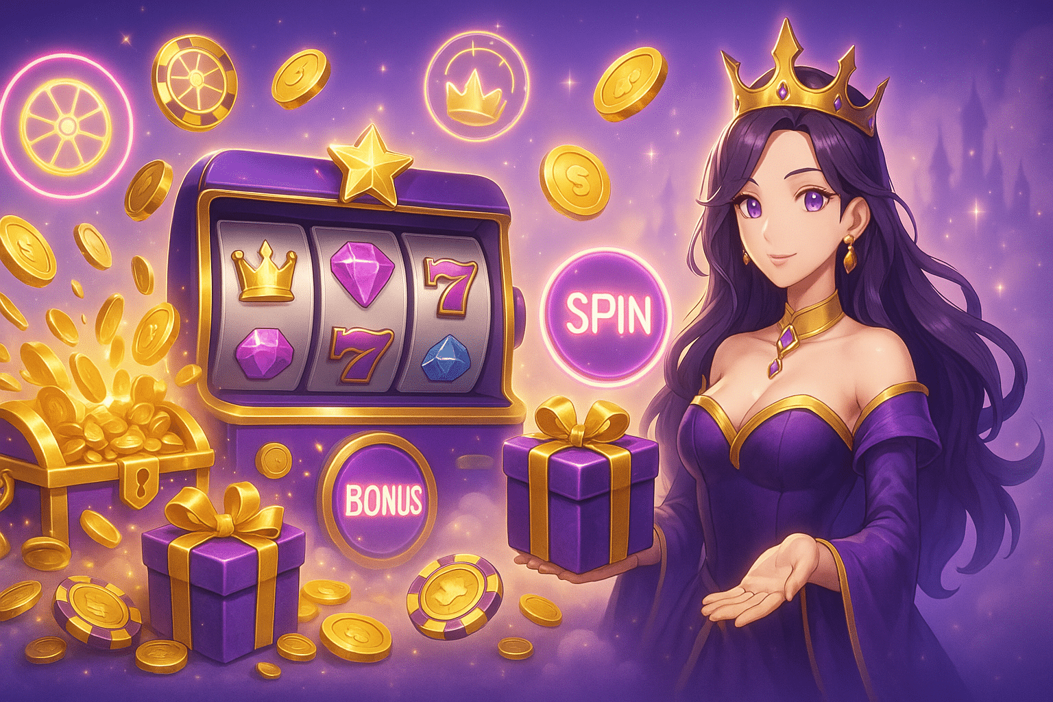 ภาพประกอบโปรโมชัน โบนัส และฟรีสปิน เพิ่มความคุ้มค่าในการเล่นสล็อตด้วย xslotpg